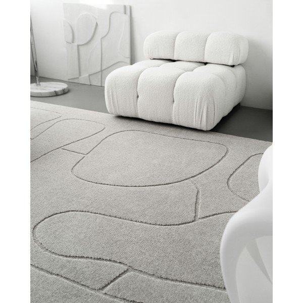 Světle šedý vlněný koberec 160x230 cm Morphic – Agnella-image-3