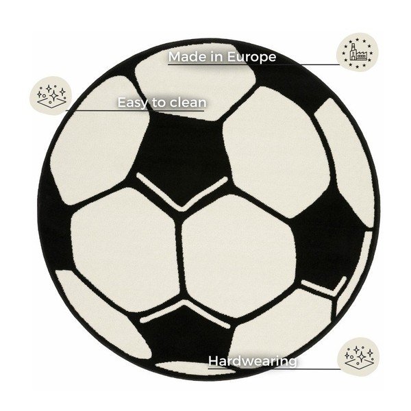 Dětský koberec Hanse Home Football, ⌀ 200 cm-image-3