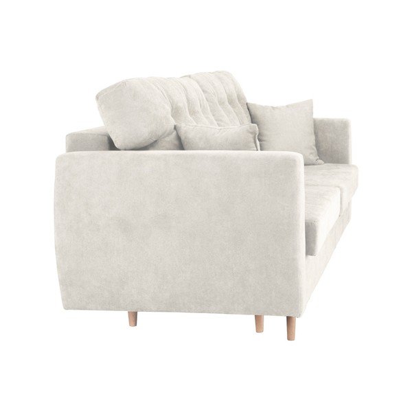 Trojmístná rozkládací pohovka s úložným prostorem ve stříbrné barvě Cosmopolitan Design Amsterdam-image-1