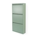 Šedozelený kovový výklopný botník 50x103x15 cm Billy – Spinder Design