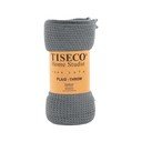 Šedý přehoz Tiseco Home Studio Mini Waffle, 130 x 170 cm