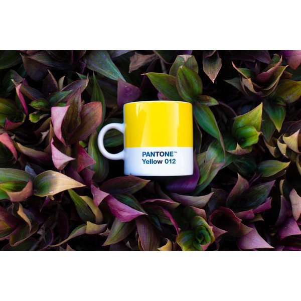 Žlutý porcelánový šálek na espresso 120 ml Yellow 012 – Pantone-image-1