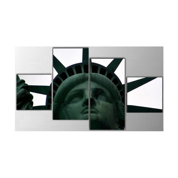 4dílný obraz Statue of Liberty, 50x100 cm