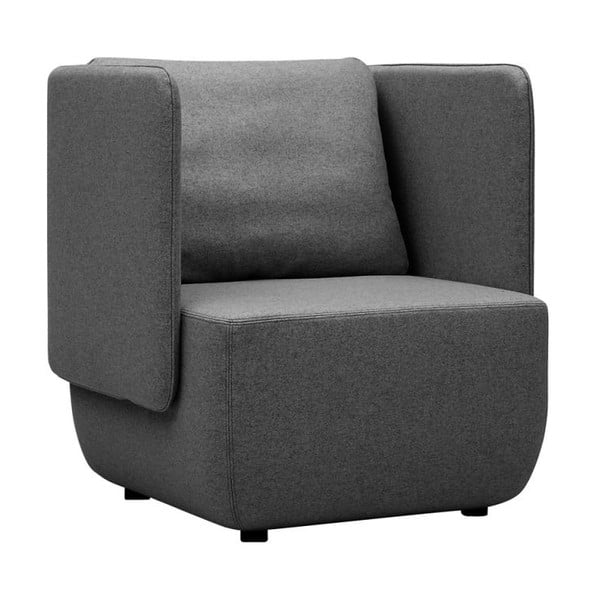 Antracitové křeslo Softline Opera Low-image-2