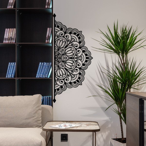 Kovová nástěnná dekorace 160x70 cm Mandala – Wallity-image-3