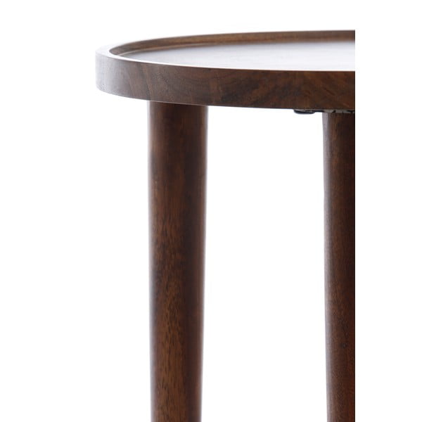 Kulatý odkládací stolek z masivu akácie ø 45 cm Qiano – Light & Living-image-4