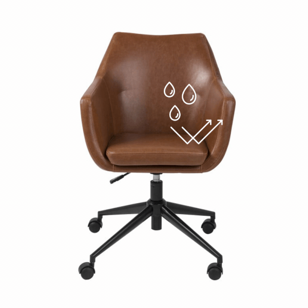 Impregnace kancelářské židle s koženým čalouněním 