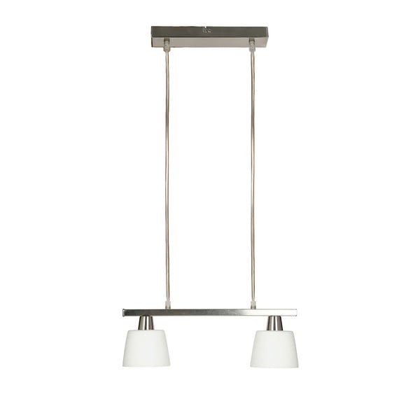 Bílé stropní svítidlo se skleněným stínidlem 40x11 cm Hybryda – Candellux Lighting