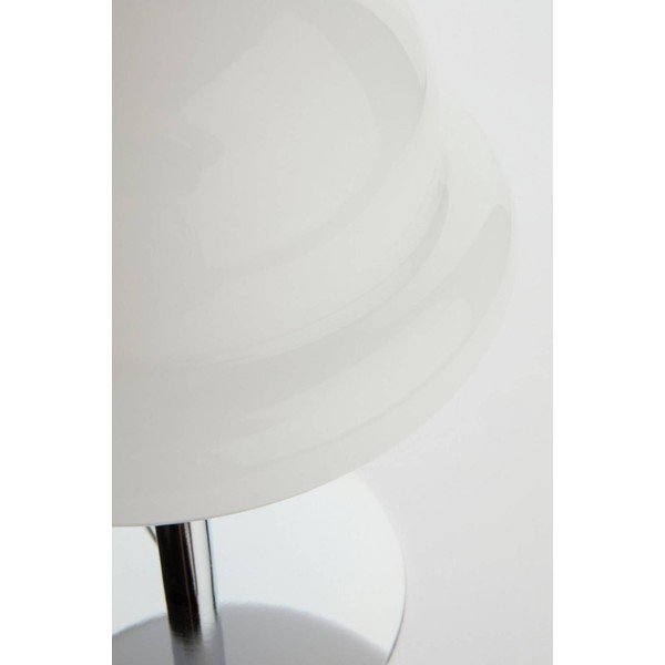 Bílá/v leskle stříbrné barvě stolní lampa z opálového skla (výška 26 cm) Bubba – Jotex-image-3