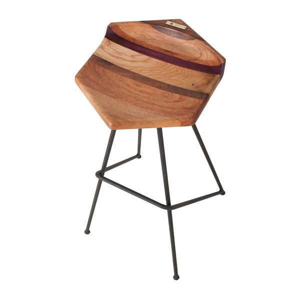Barová židle se sedákem ze dřeva laskavce FLAME furniture Inc. Ber-hex 