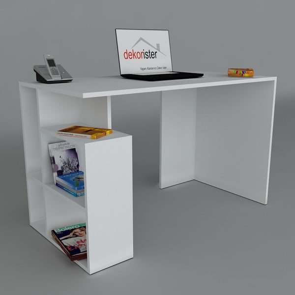 Pracovní stůl Labran White, 60x120x73,8 cm
