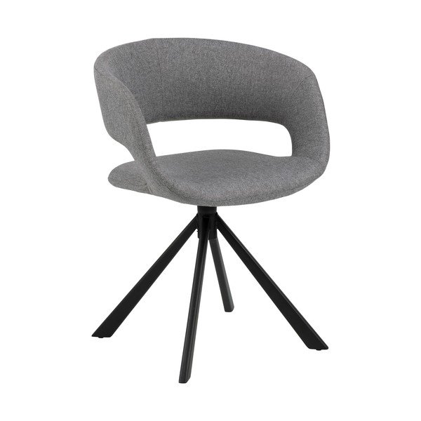 Šedá otočná jídelní židle Actona Grace