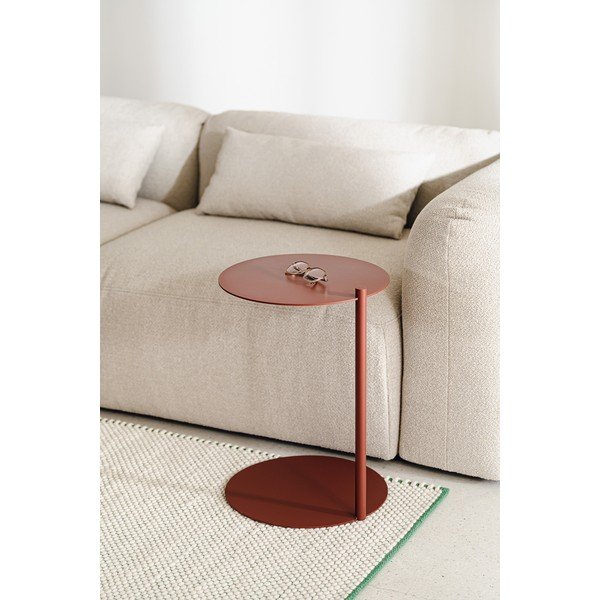 Ocelový kulatý odkládací stolek 41x40 cm Ande – noo.ma-image-3