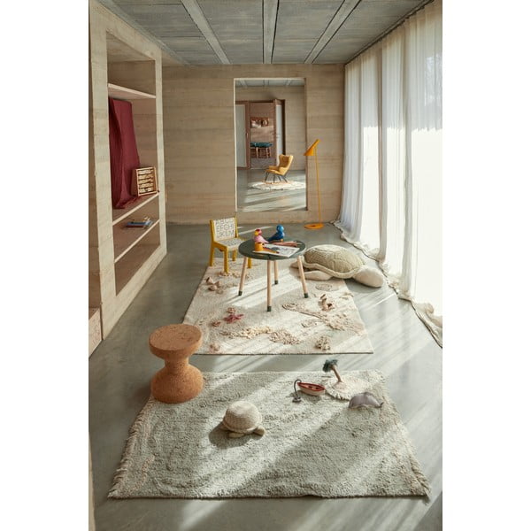 Béžový bavlněný dětský hrací koberec 140x200 cm Seabed – Lorena Canals-image-1