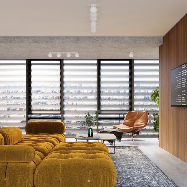 Bílé stropní svítidlo se skleněným stínidlem ø 12 cm Umerta – Sollux-image-4