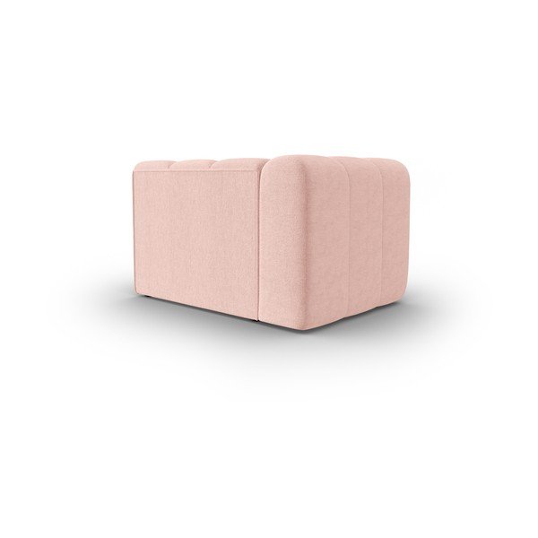 Růžový modul pohovky (levý roh) Lupine – Micadoni Home-image-3