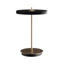 Černá LED stmívatelná stolní lampa s kovovým stínidlem (výška 31 cm) Asteria Move – UMAGE