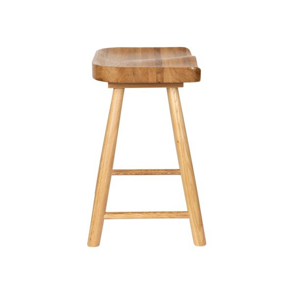 Stolička z dubového dřeva v přírodní barvě Vander – White Label-image-3