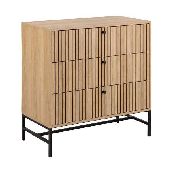 Komoda v dekoru dubu v přírodní barvě 81x80x40 cm Albany  – Actona-image-1