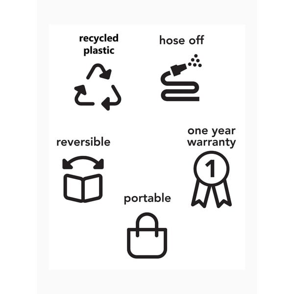 Béžovo-zlatý oboustranný venkovní koberec z recyklovaného plastu Fab Hab Sydney, 150 x 240 cm-image-4