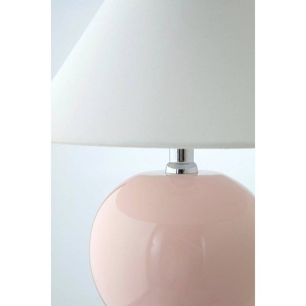 Světle růžová/krémová keramická stolní lampa (výška 29 cm) Karamell – Jotex-image-4