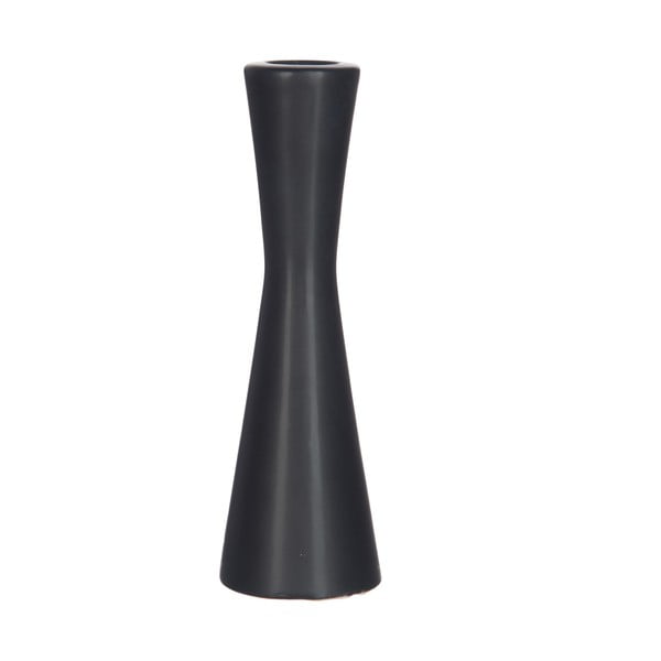 Stojan na svíčku Ceram Black, 21 cm