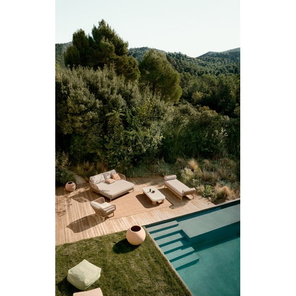 Zahradní pohovka z masivu akácie v přírodní barvě Catalina – Kave Home-image-3