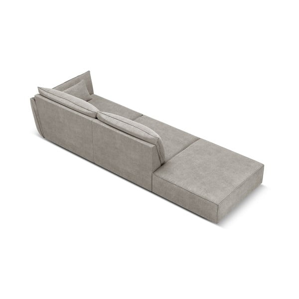 Světle šedá lenoška (pravý roh) Vanda – Mazzini Sofas-image-3