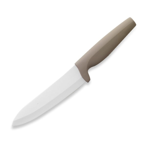 Keramický nůž s hnědou rukojetí Brandani Soft