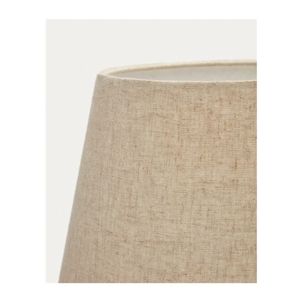 Černo-béžová stolní lampa s textilním stínidlem (výška 60 cm) Torrent – Kave Home-image-4