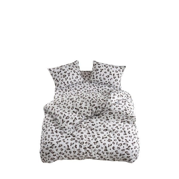 Bílo-šedé povlečení na jednolůžko/prodloužené s prostěradlem/3dílné 160x220 cm Modern – Mila Home