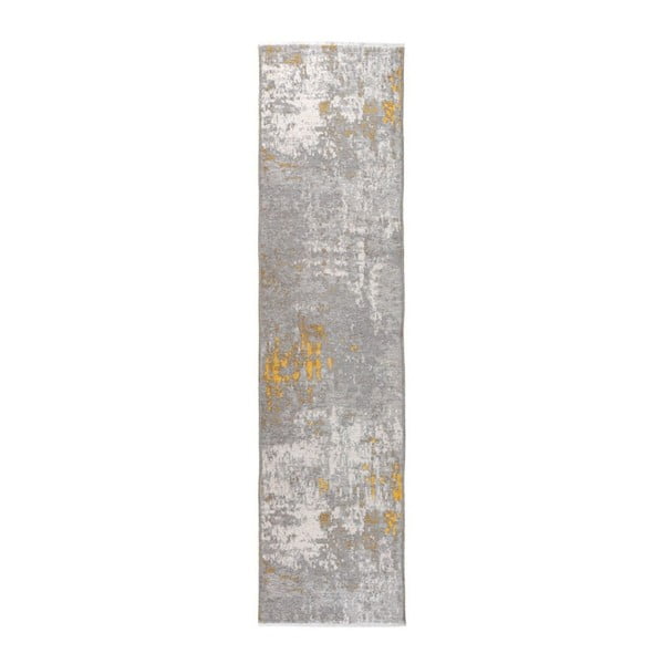 Žlutošedý oboustranný koberec Homemania Maylea, 77 x 300 cm