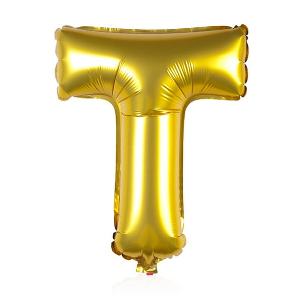 Balónek T zlaté, 30 cm