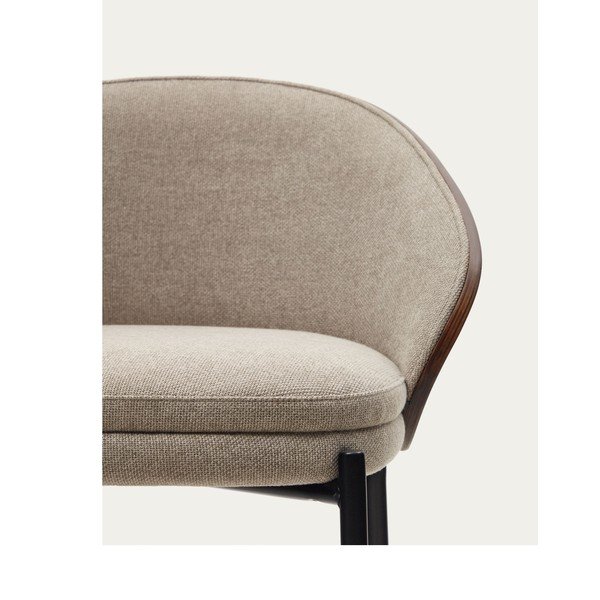 Hnědo-béžová barová židle (výška sedáku 65 cm) Eamy – Kave Home-image-2