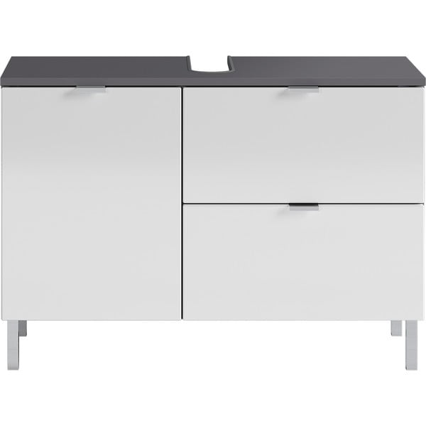 Bílo-šedá skříňka pod umyvadlo 80x56 cm Mauresa - Germania-image-2