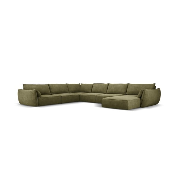 Zelená rohová pohovka (levý roh) Vanda – Mazzini Sofas-image-2