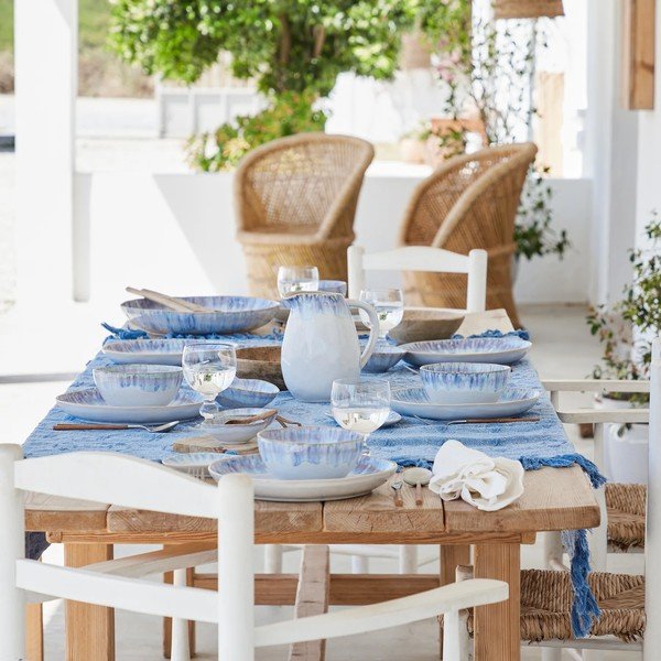 Modrobílá kameninová mísa na těstoviny Costa Nova Brisa, ⌀ 23 cm-image-2