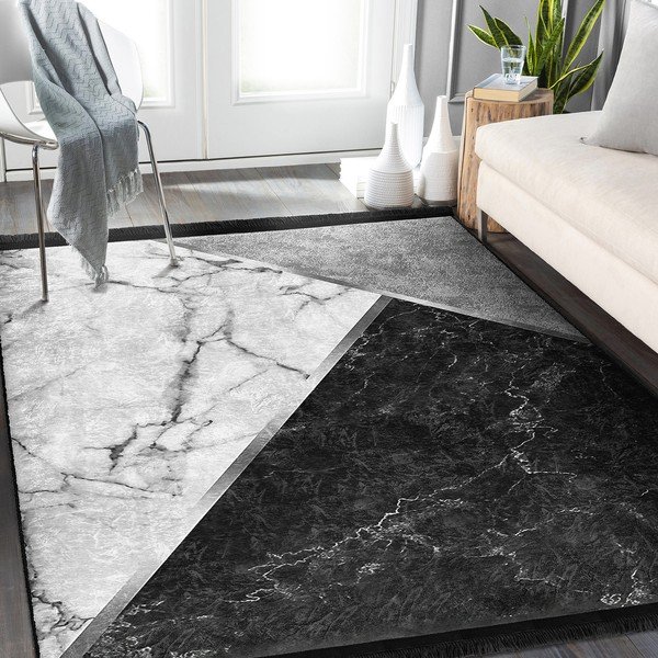 Bílo-černý koberec 80x150 cm – Mila Home-image-4