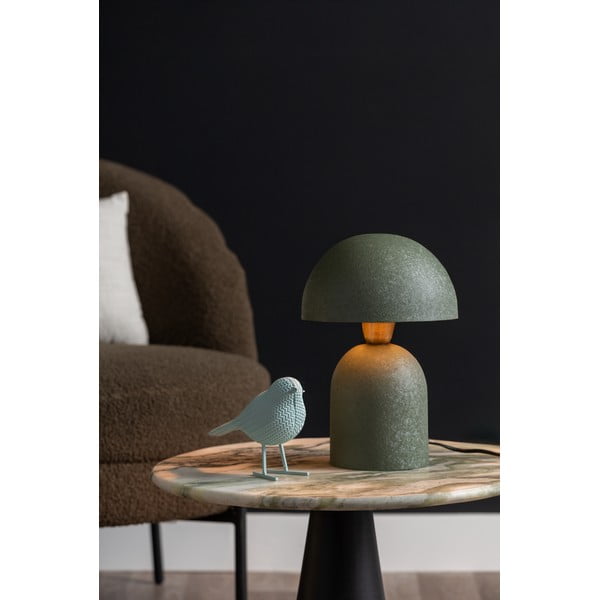 Zelená stolní lampa s kovovým stínidlem (výška 30 cm) Boaz – Leitmotiv-image-1