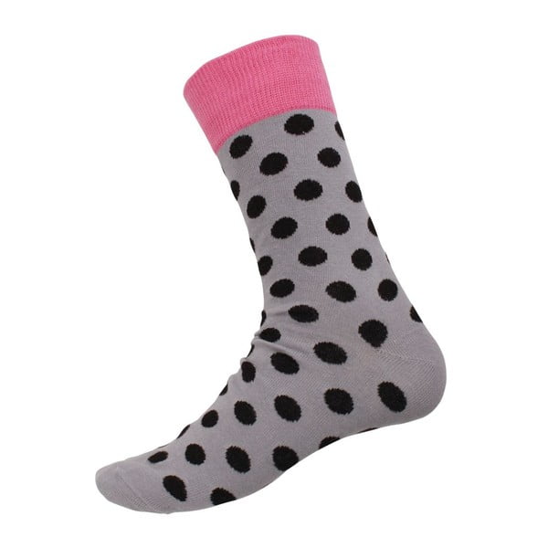 Ponožky Big Dots Grey, velikost 40-44