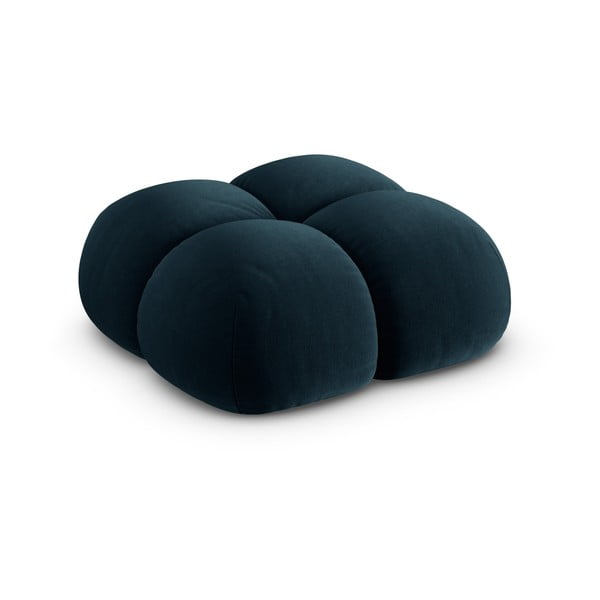 Tmavě modrá sametová podnožka Loretto – Cosmopolitan Design-image-2