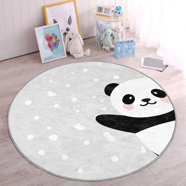 Světle šedý dětský koberec ø 120 cm Comfort – Mila Home-image-4