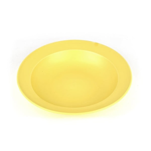 Žlutý keramický talíř Made In Japan Basic, ⌀ 21,5 cm