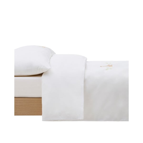 Bílé dětské povlečení do postýlky z bavlněného perkálu 70x140 cm Milu – Kave Home