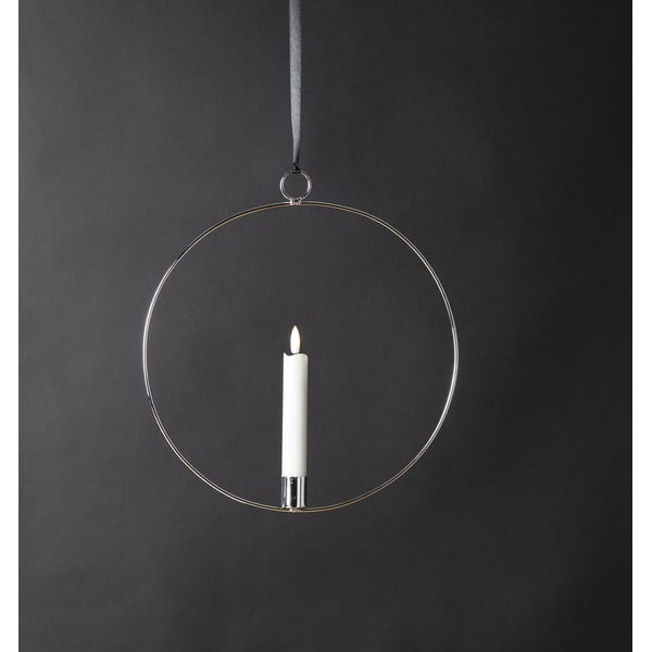 Světelná dekorace ve stříbrné barvě Flamme Ring – Star Trading-image-1