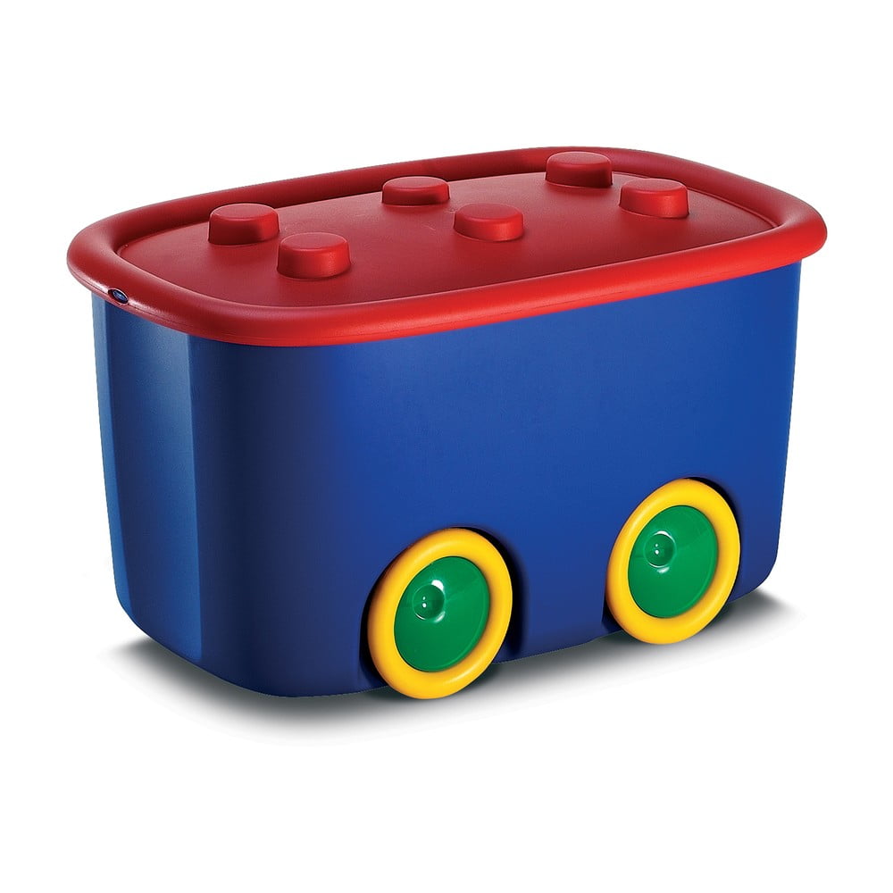 Modrý plastový dětský úložný box 58x39x32 cm Funny Box – KIS