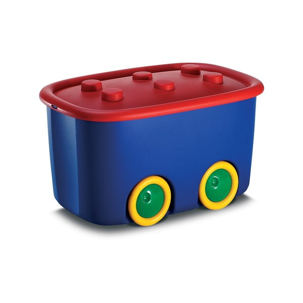 Modrý plastový dětský úložný box 58x39x32 cm Funny Box – KIS