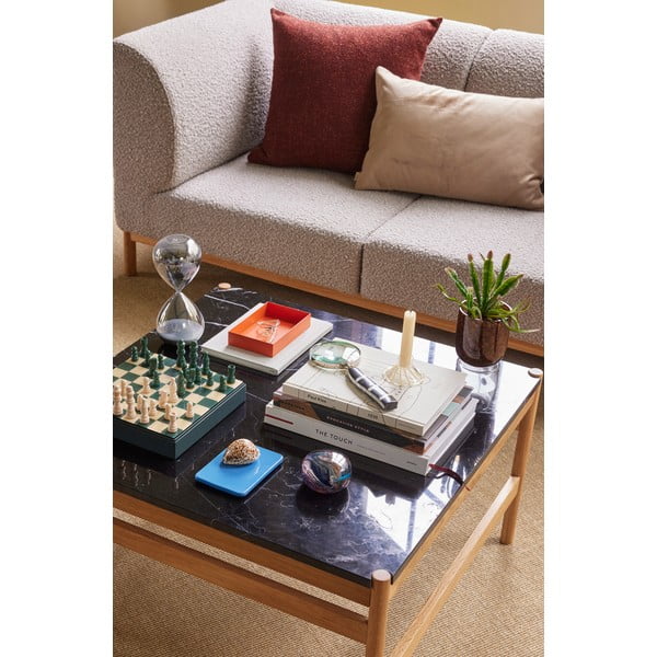 Mramorový konferenční stolek v černo-přírodní barvě 80x80 cm Raw – Hübsch-image-1