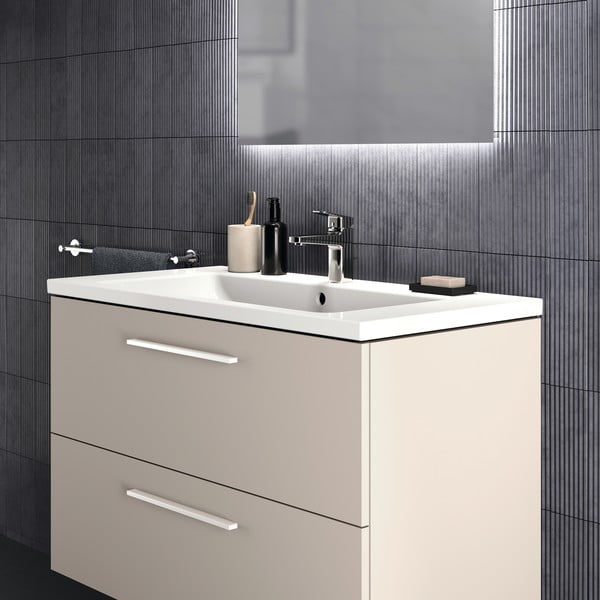 Krémová závěsná skříňka pod umyvadlo 100x63 cm i.Life B – Ideal Standard-image-1