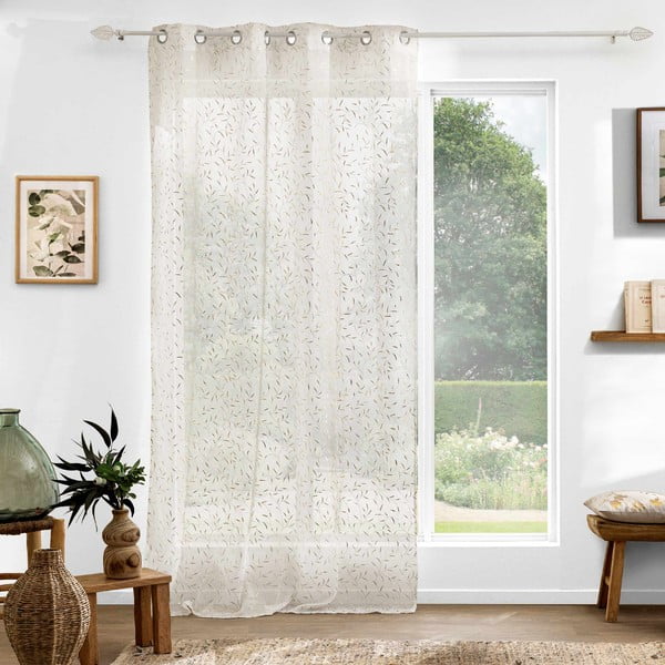 Záclona v béžové a zlaté barvě 140x240 cm Maissa – douceur d'intérieur-image-4